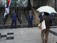 済州島カンジョン海軍基地建設の強行弾劾！3月9日大阪・韓国領事館への抗議行動・その3