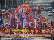 フィリピン・アキノ大統領の施政方針演説にBAYANが抗議行動・その4
