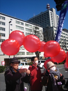 福島連帯　3・11テント前抗議行動・その12